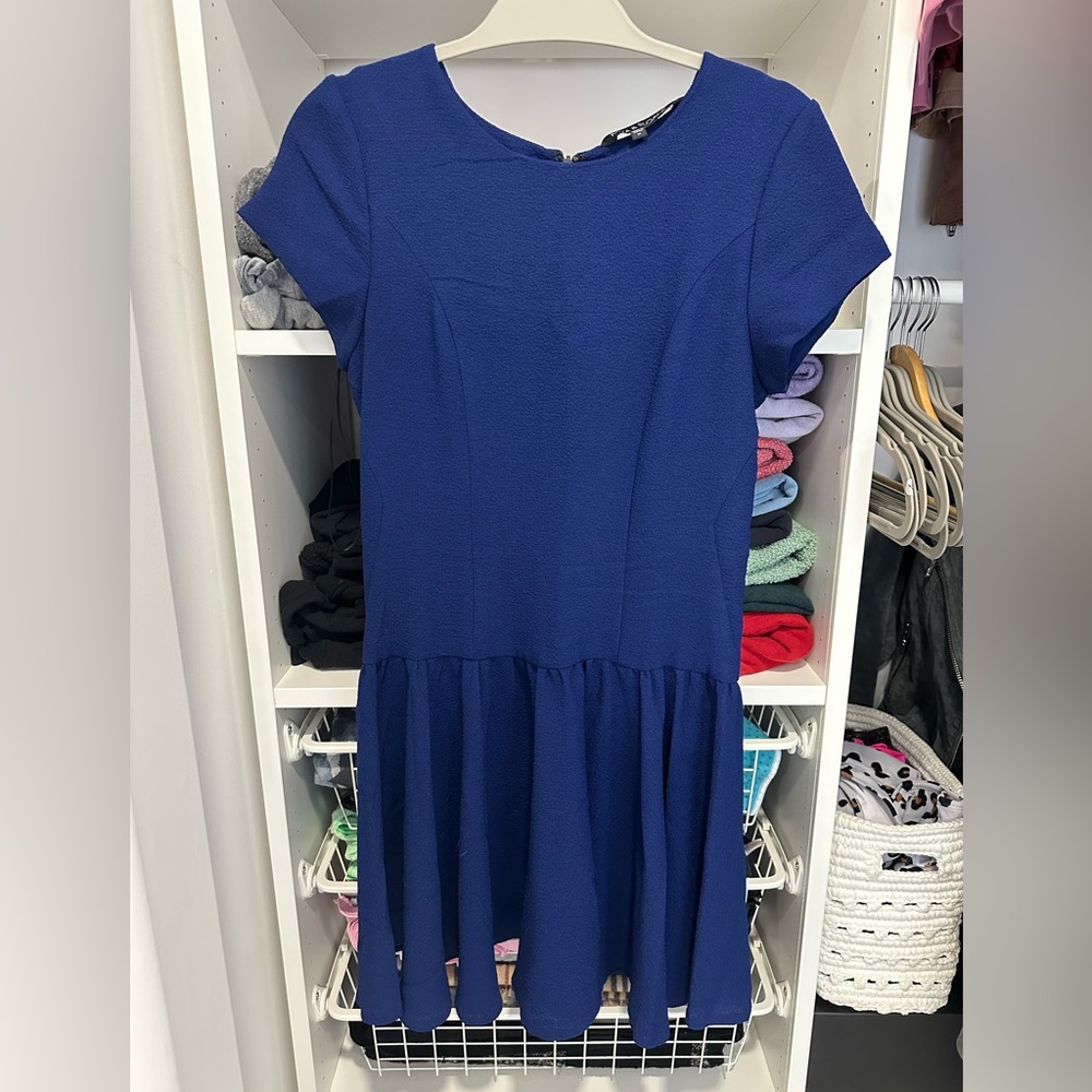 Blue Drop Waist Dress